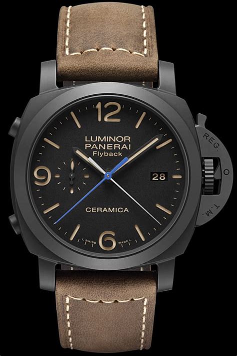 panerai ceramica flyback review|First Impression: Panerai PAM580 Luminor 1950 .